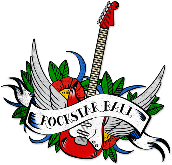 Rockstar Ball On Behance - Tattoo Design For Rockstar (600x568), Png Download