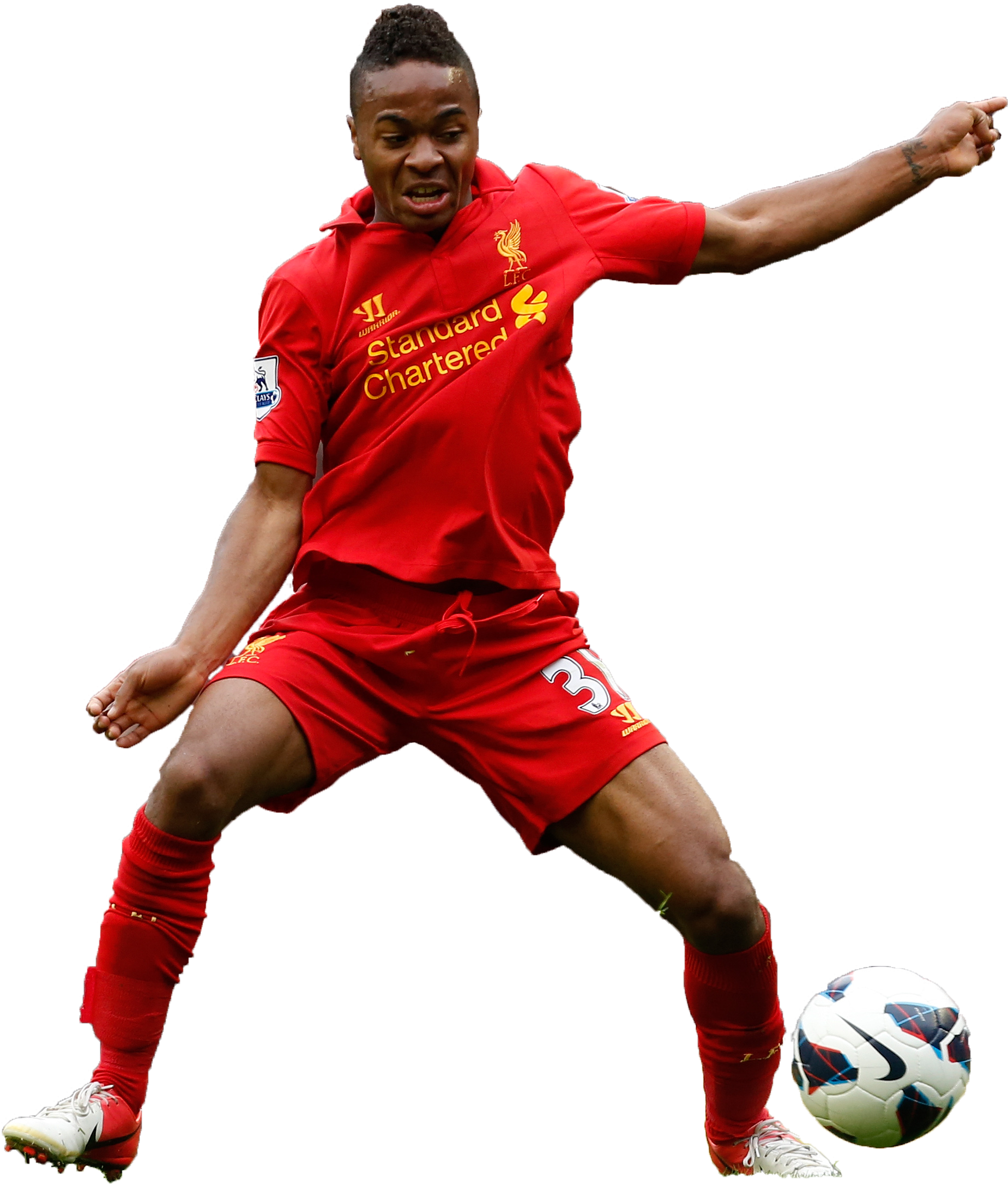 Raheem Sterling - Soccer Kick (1998x2679), Png Download