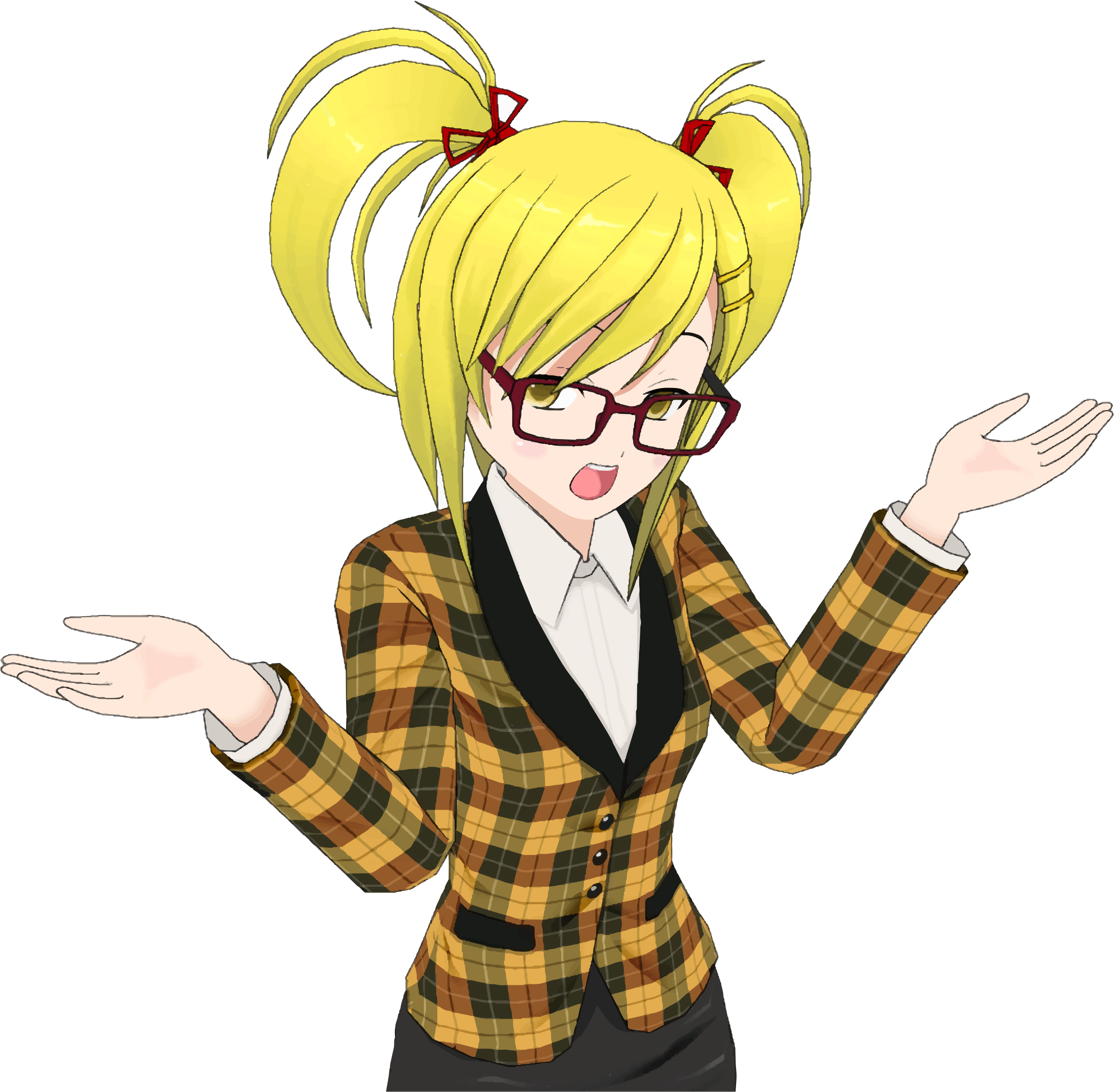 This Free Icons Png Design Of Blonde Anime Girl (2308x2263), Png Download