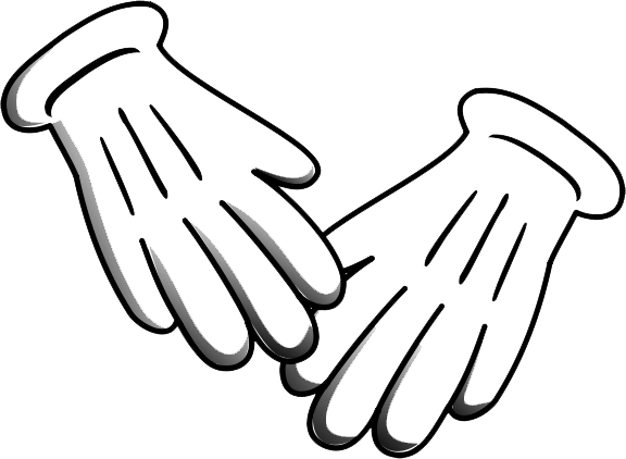 Gloves Png Image - Coloring Gloves Png (576x422), Png Download