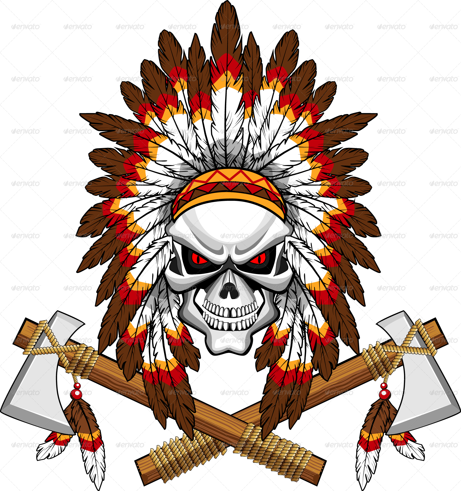 Indian Indian - Transparent Indian Skull (1746x1860), Png Download