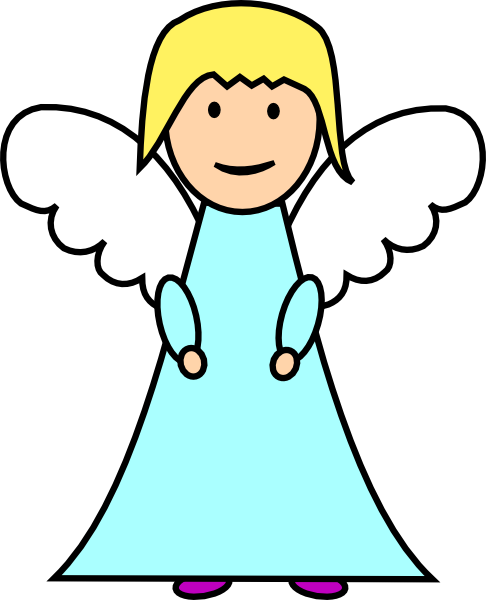 Angel Clipart Free Clipartlook - Christmas Tree Angel Clipart (486x600), Png Download