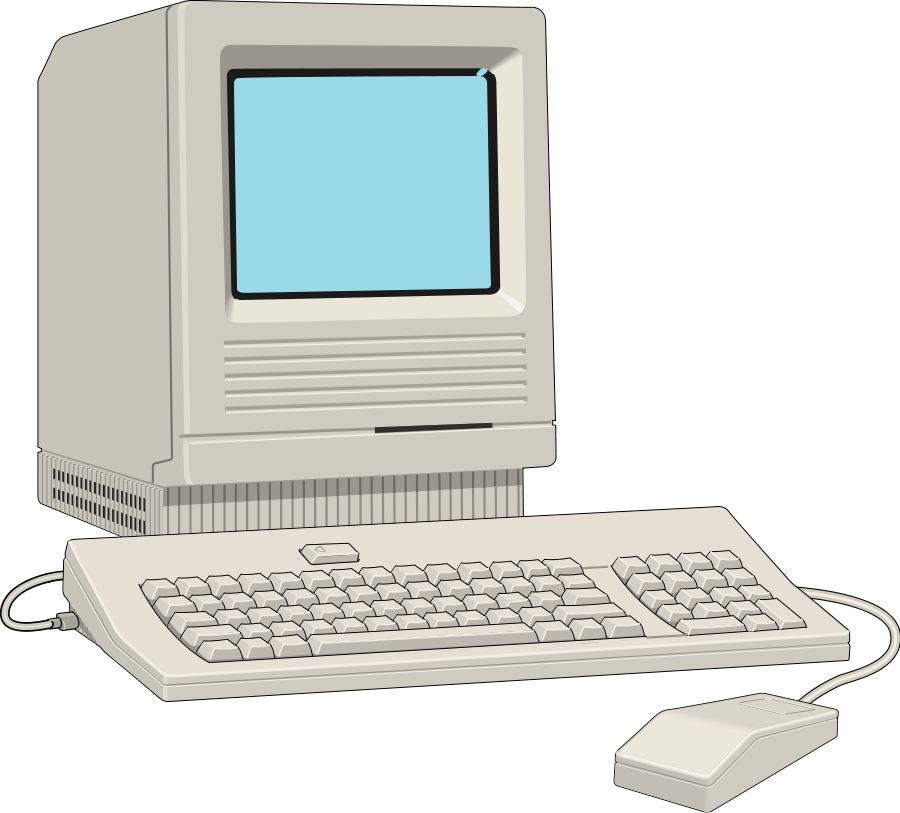 Download HD Computer Clipart - Old Computer Vector Png Transparent PNG