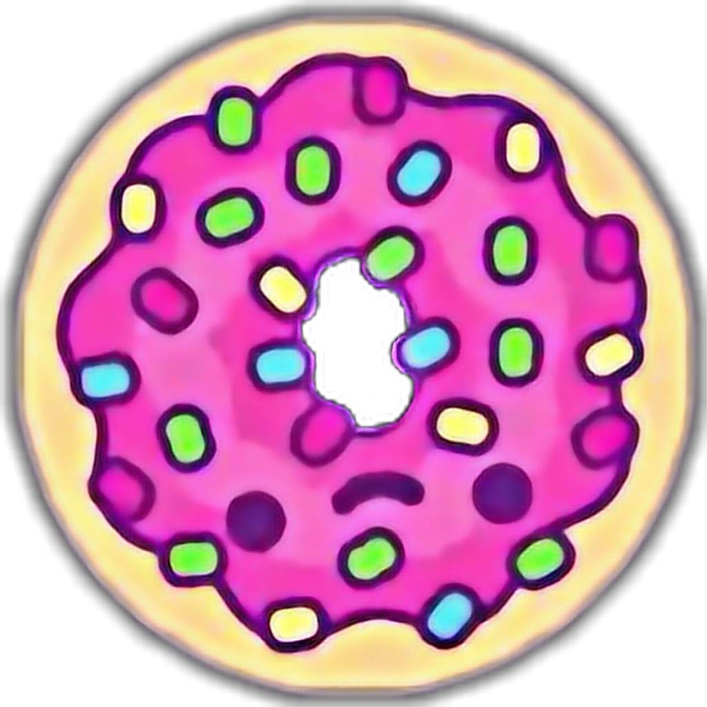 Donut Dona Kawaii Kawai - Imagenes De Una Dona Kawaii (1024x1024), Png Download