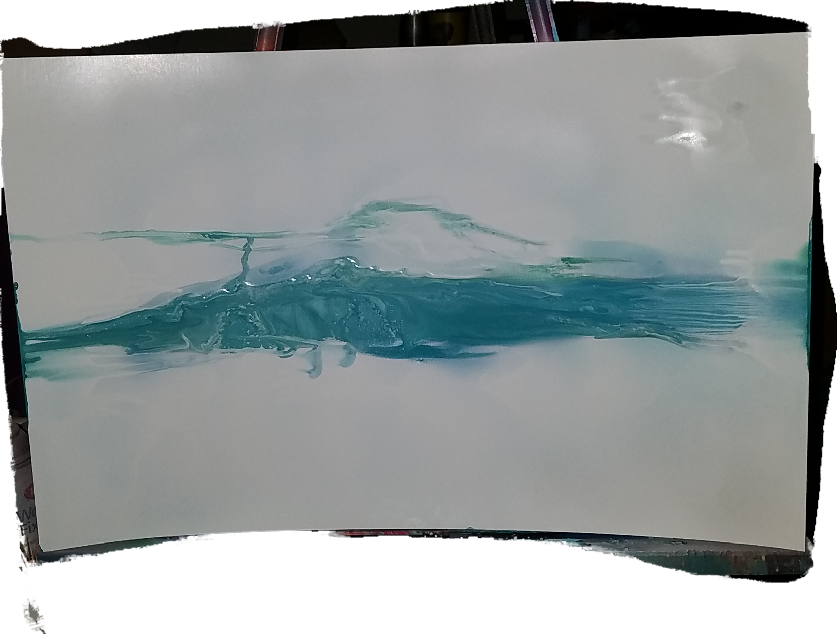 'bring Mich Zum Fluss' 22"×14" Spray Paintartwork - Painting (1656x1254), Png Download