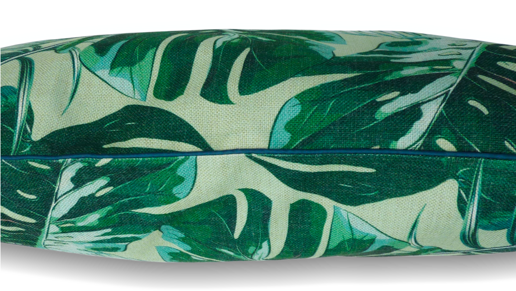 Tropical Leaves Large Bed - Bed (1024x1024), Png Download