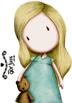 Gorjuss © Copyright Suzanne Woolcott - Santoro Gorjuss Blonde Hair (300x400), Png Download
