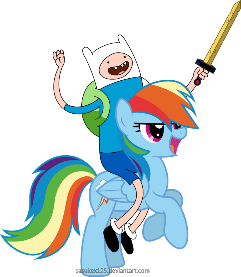 Adventure Time, Artist - Adventure Time As My Little Pony (833x958), Png Download