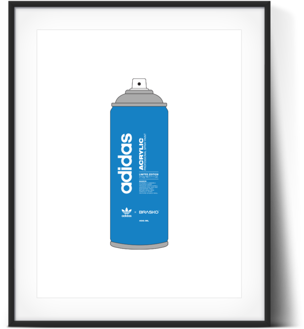 Adidas Spray Paint Poster (1000x1000), Png Download