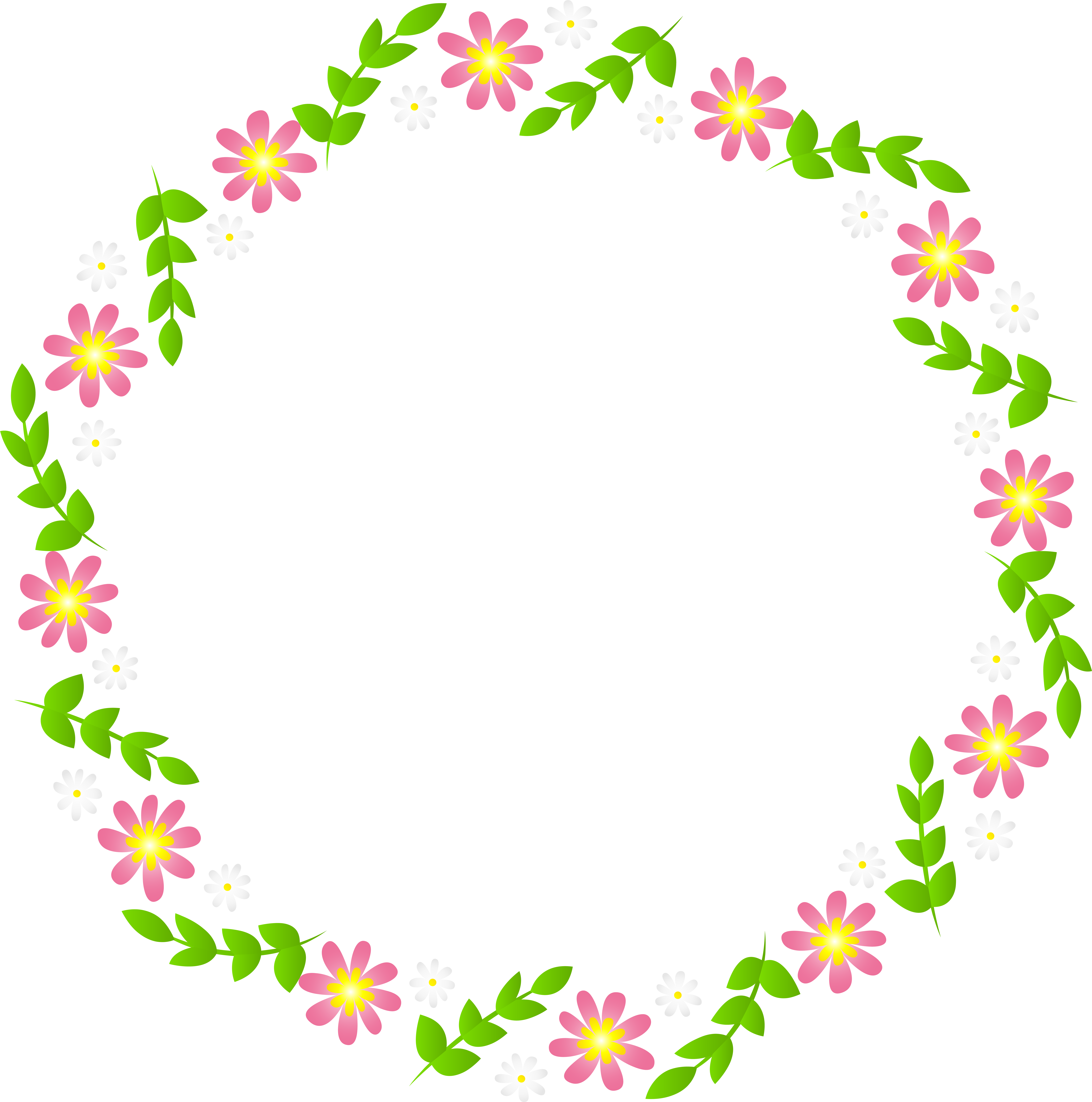 Floral Frame Png (7931x8000), Png Download