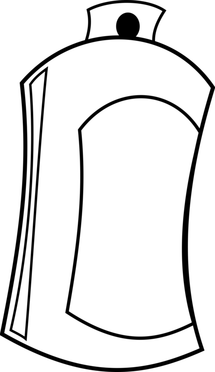 Aerosol Spray Aerosol Paint Tin Can Paint Brushes - Spray Can Clipart (434x750), Png Download