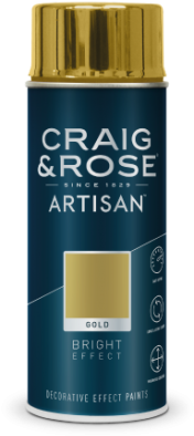 Gold Bright Effect - Craig & Rose Artisan Diamond Effect Spray Paint (500x500), Png Download