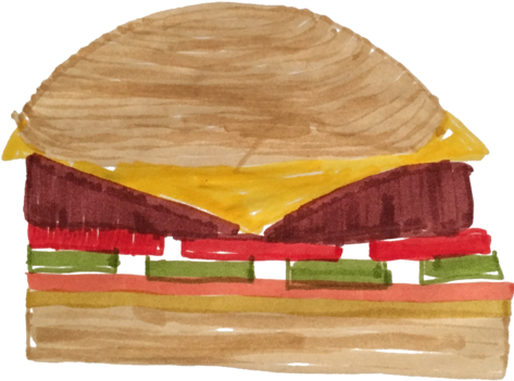 Cheeseburger (480x480), Png Download