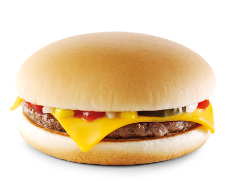 6451596 - >> - Cheese Burger Mc Donalds (444x507), Png Download