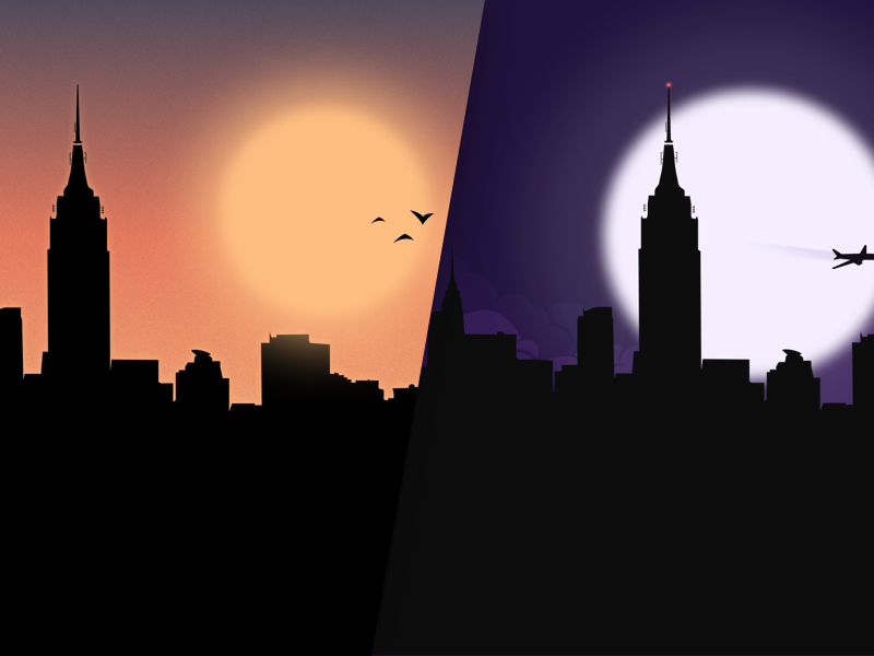 Cityscape Silhouette - City Silhouette (800x600), Png Download