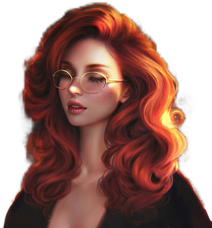 Anime Animegirl Cute Cutie Cutegirl Kawaii Redhair (729x784), Png Download