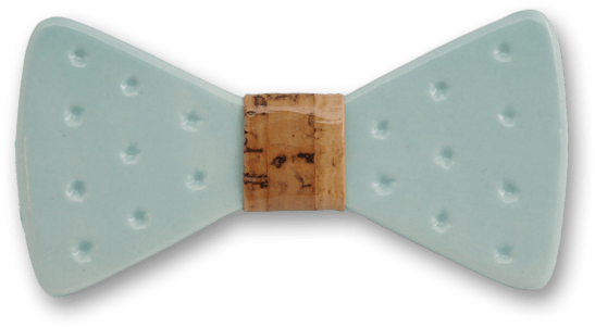 Ceramic In Light Blue Bow Tie - Polka Dot (800x800), Png Download
