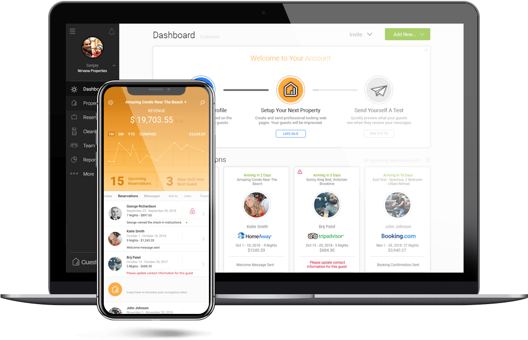 Vacation Rental, Hospitality And Property Management - Operating System (1078x700), Png Download