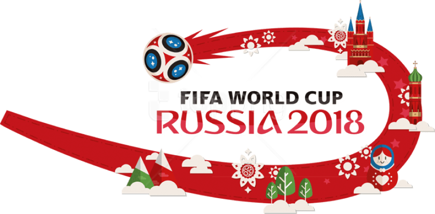 Free Png Download 2018 Fifa World Cup Russia Transparent - Fifa World Cup 2018 Png (850x418), Png Download