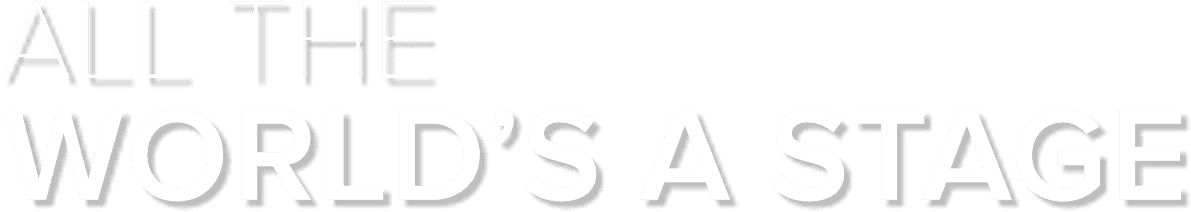 All The Worlds A Stage - Calligraphy (1500x600), Png Download