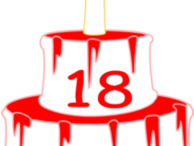 Birthday Cake Clipart Red (640x480), Png Download
