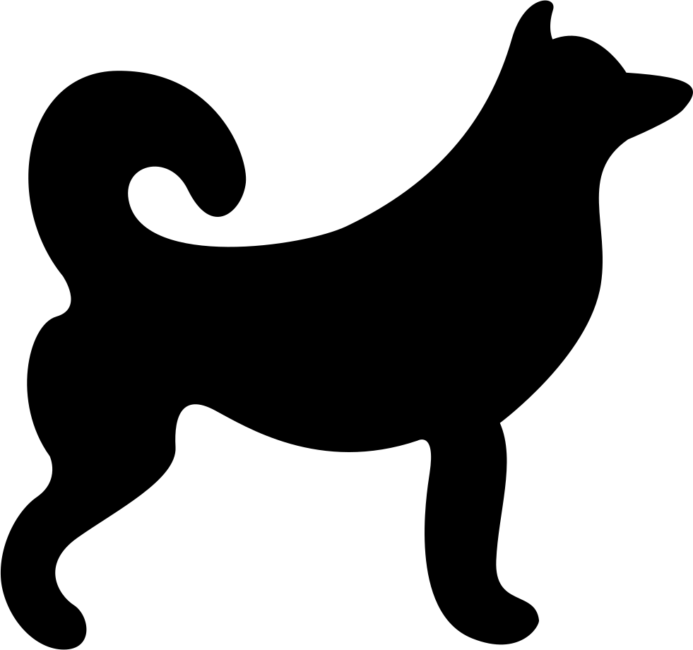 Big Dog Svg Png Icon Free Download - Dog Icon Png Black (981x920), Png Download