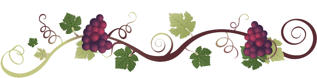 Italy Clipart Grape - Italian Grape Vine Clipart (1058x299), Png Download