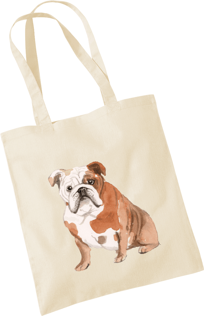 English Bulldog Tote Bag - Tote Bag (1000x1200), Png Download