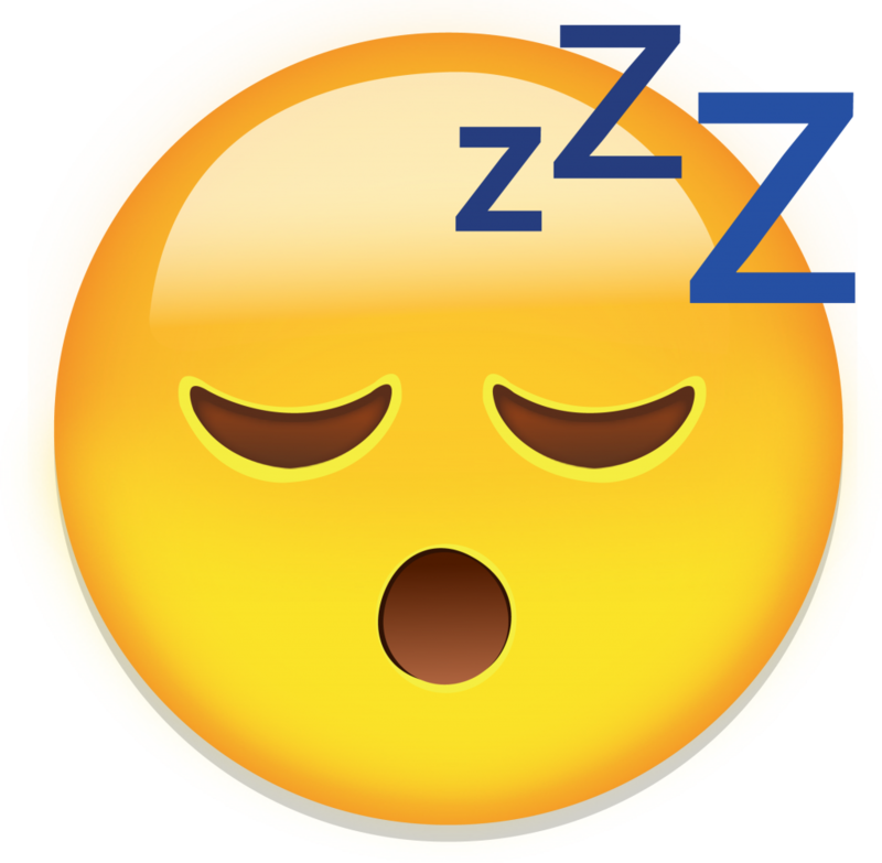 Emoticon Sticker Smiley Face Sleep Emoji - Sleepy Head (800x783), Png Download