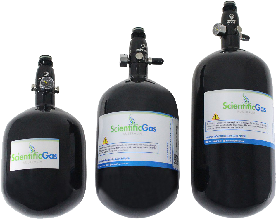 Ultralite Carbon Fibre Paintball Tanks - Label (943x940), Png Download