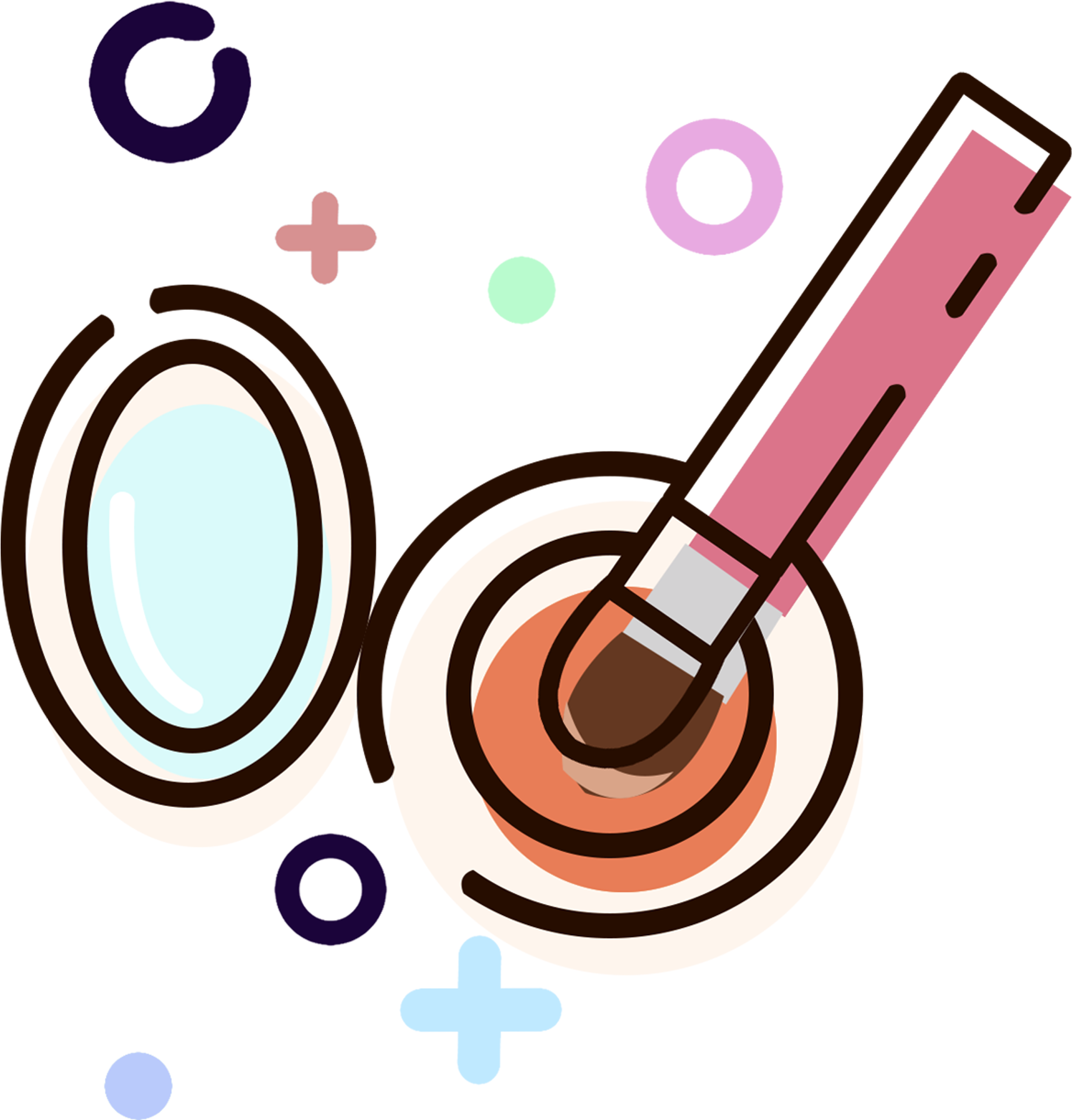 Mbe Daily Necessities Cosmetics Cartoon Png And Psd - Cosmetics (2000x2000), Png Download