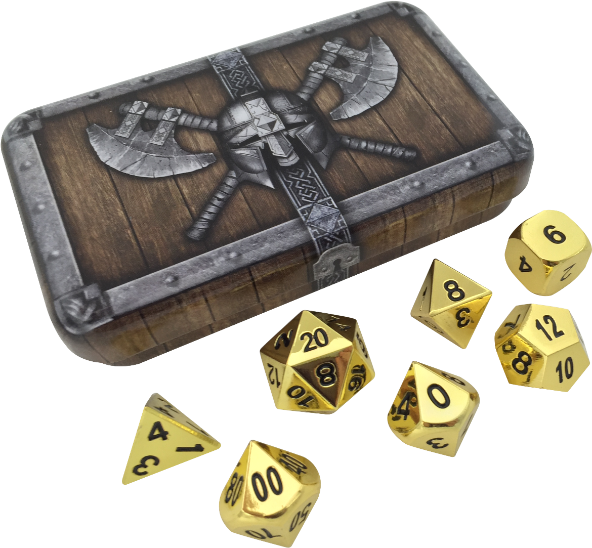 Dwarven Chest With Gold Color And Black Numbering Metal - Role-playing Game (1600x1200), Png Download