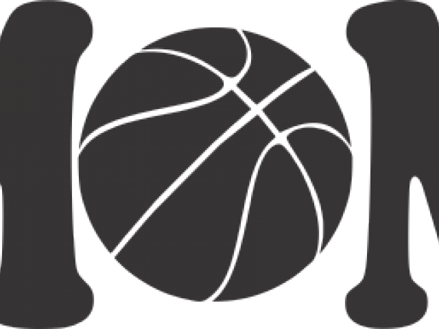 Silhouette Outline Basketball Clipart (640x480), Png Download