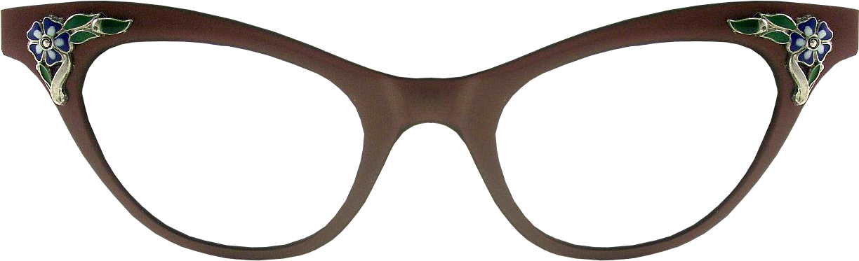 Lens Eye Optics Gold Glasses Free Download Png Hq Clipart - 50s Glasses Png (1296x972), Png Download