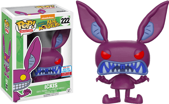 Real Monsters Scary Ickis Nycc17 Pop Vinyl Figure - Ickis Funko Pop Nycc (600x600), Png Download