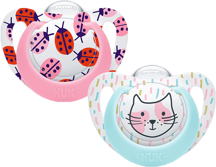 Nuk Baby Pacifier Imported Silicone Comfort Smart Selection - Nuk Genius Color (800x800), Png Download