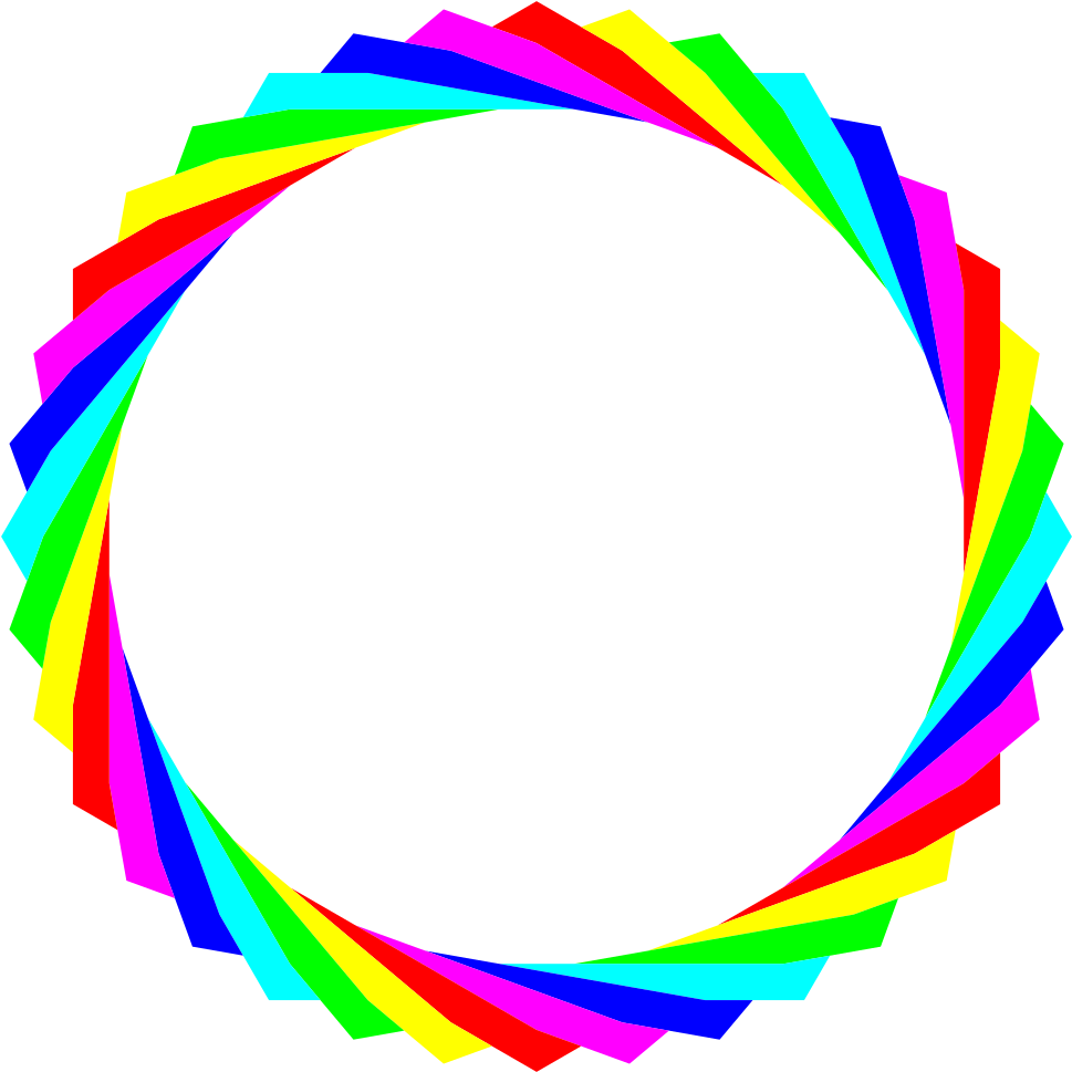 Download Image As A Png - Rainbow Circle No Background (1000x1000), Png Download