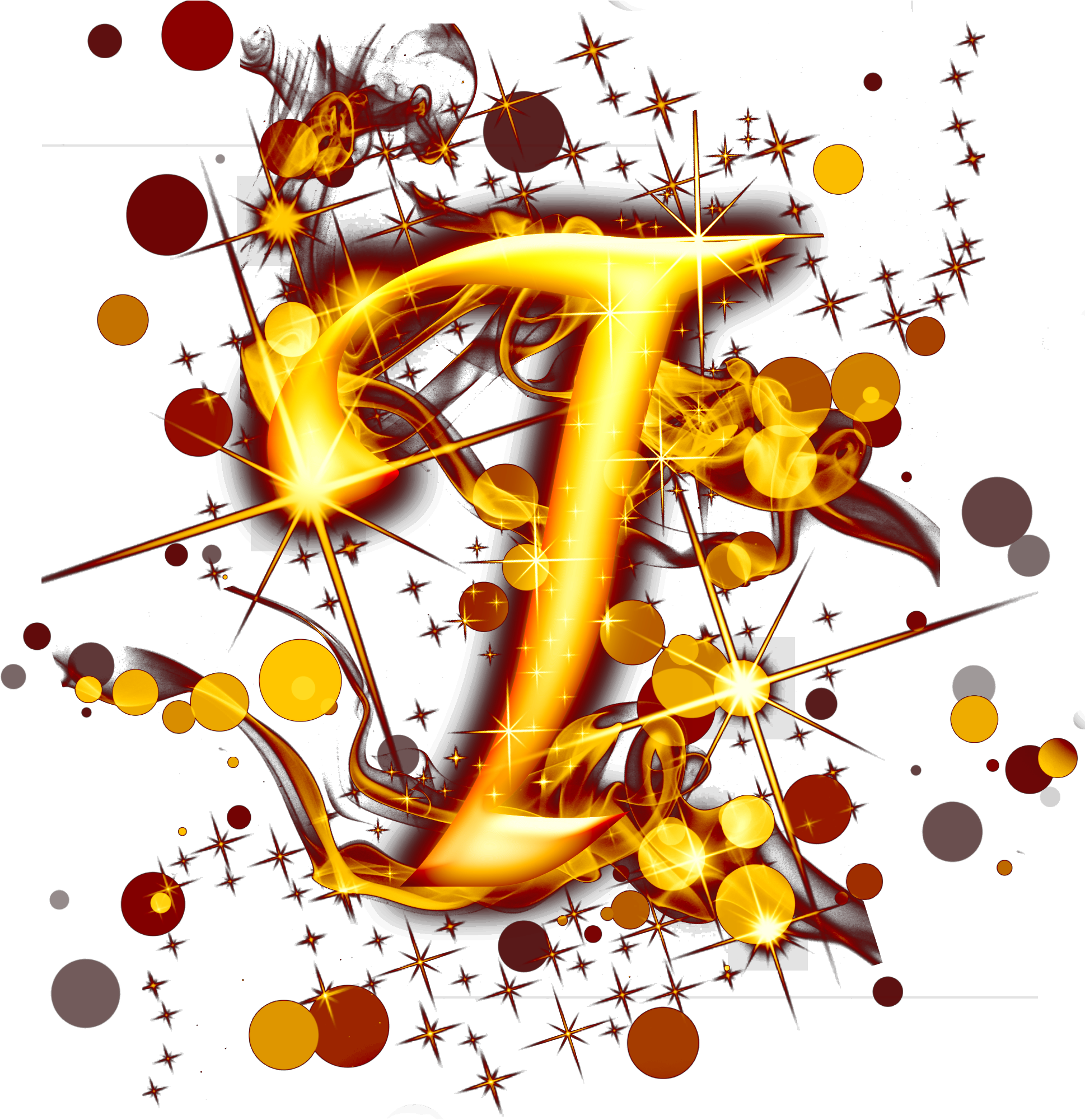 Gold Light Effect Letters Starlight Png And Psd - Illustration (2000x2000), Png Download