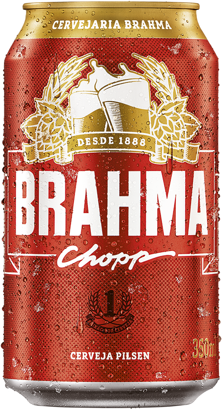Sempre Em Casa - Cerveja Brahma Lata 350ml (502x960), Png Download