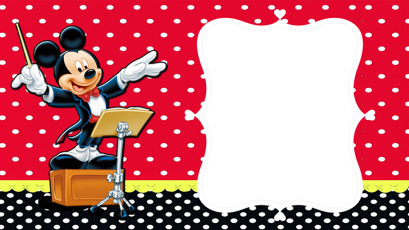 Marcos Para Fotos Mickey Beb 233 Imagui Marcos Png - Marco Mickey Mouse Png (1366x768), Png Download