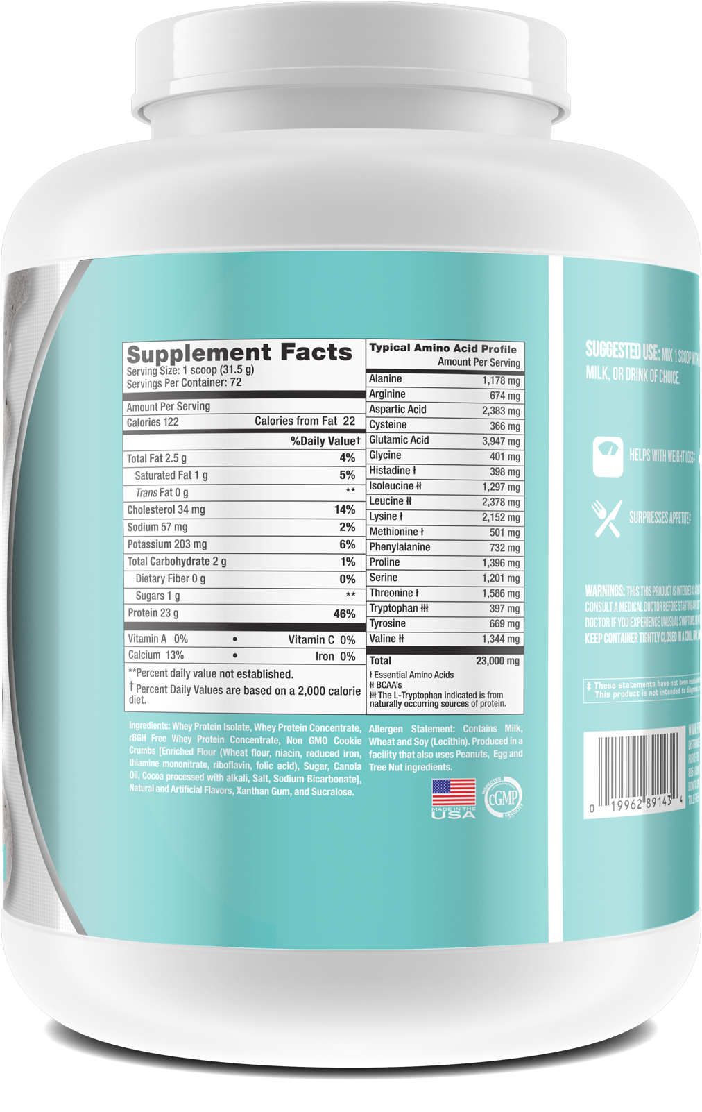 5lb Whey Protein Complex - Agaricus (1600x2000), Png Download