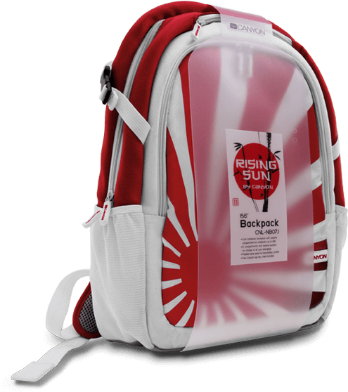 Rising Sun Backpack - Laptop Bag (552x700), Png Download