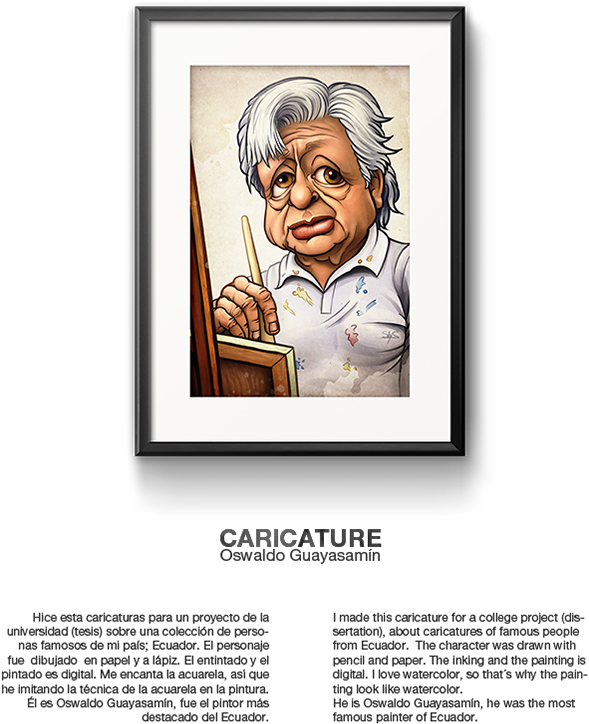 600 X 1099 1 - Oswaldo Guayasamin Caricatura (600x1099), Png Download