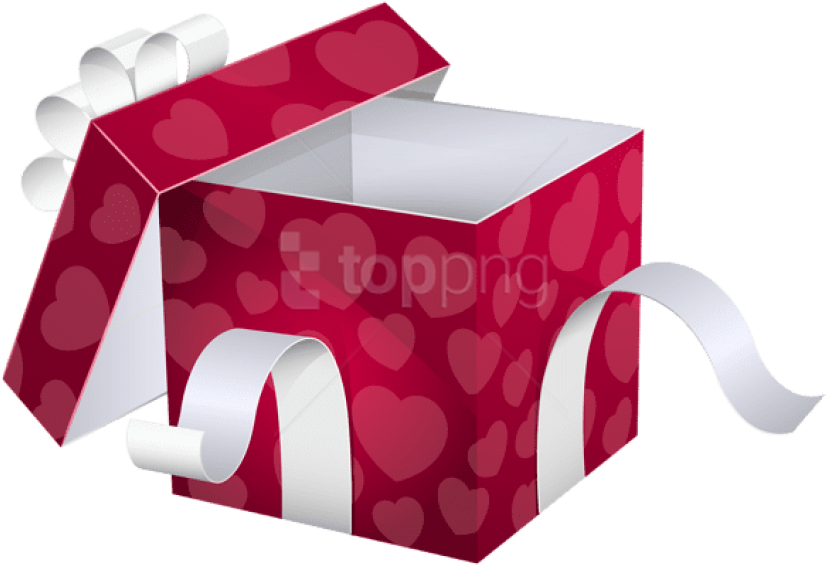 Free Png Download Open Pink Gift Box Clipart Png Photo - Open Gift Box Png (850x580), Png Download