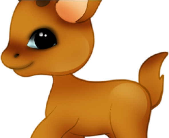 Cartoon Extra Small Christmas Colored Reindeer Clipart (640x480), Png Download