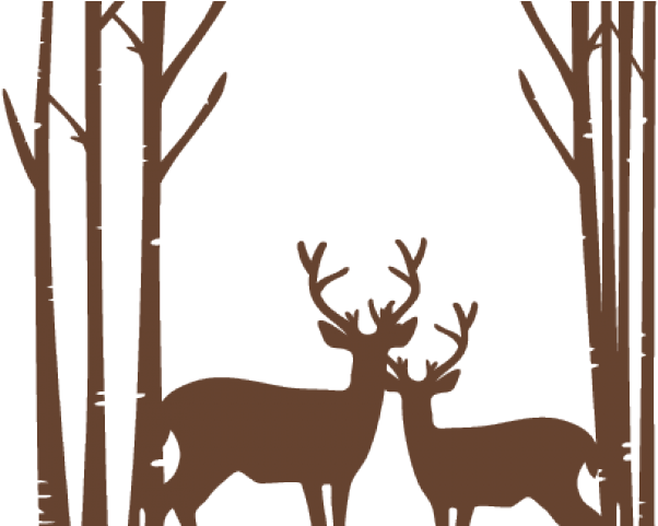 Reindeer Clipart Aztec - Buck Jumping Fence Silhouette (640x480), Png Download