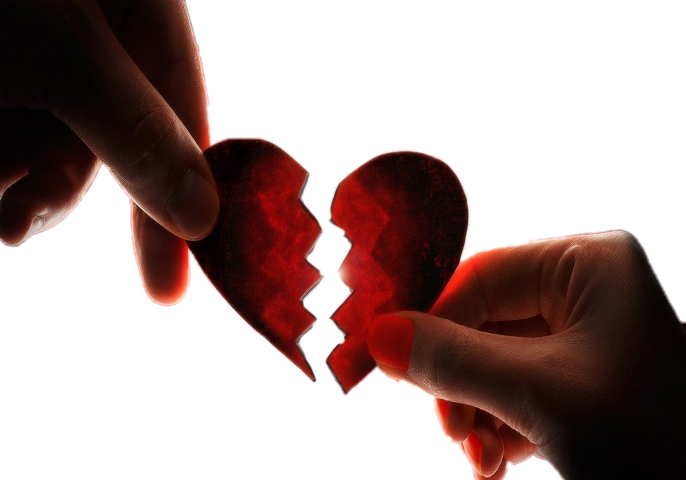 Broken Heart (686x480), Png Download