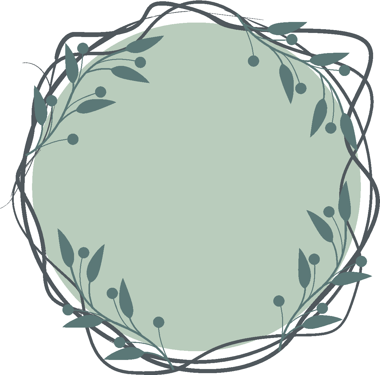 Cây Xanh Biên Giới Yếu Tố Thiết Kế Vector Hình Ảnh - Vector Graphics (2001x2001), Png Download