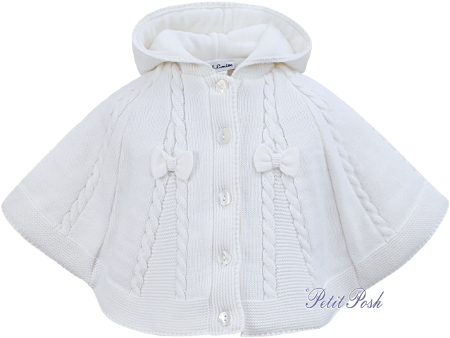 008061 Sarah Louise White Poncho Girls Cape - Hoodie (650x521), Png Download