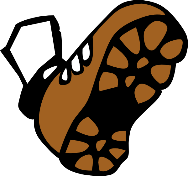 Tough Shoes Clip Art - Walking Clip Art Free (600x562), Png Download